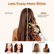 3 In 1 Hot Air Comb Styling Comb for Straight Curly Heating Comb Hair Straightening Brush Electric Hot Air Brush Women