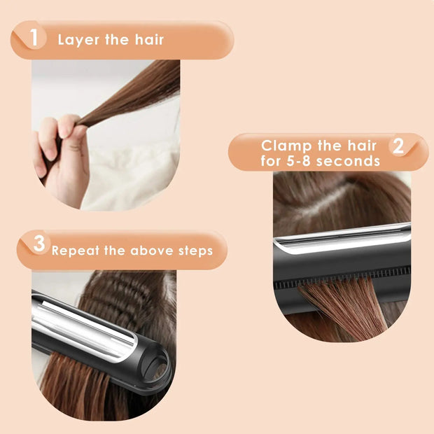 Professional Hair Curler Automatic Corrugated Flat Iron Curling Irons Straightener Curly Corn Hot Clip Hair Waver for Dropship