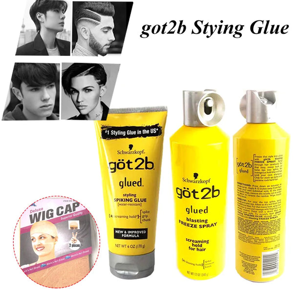 Got2b Spray Gel: 12oz Freeze Spray & 1.25oz Ultra Glued