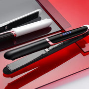 LED Display Hair Straightener & Curler: Infrared Flat Iron