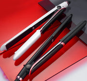 LED Display Hair Straightener & Curler: Infrared Flat Iron