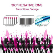 3-in-1 Hot Air Brush: Styling, Straighten, Curl