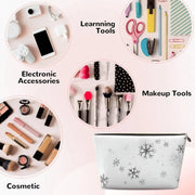 Snowflake Cosmetic Waterproof Makeup Pouch Bag