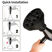 Silicone Hairdryer Diffuser Cover Temperature Resistant Silica Foldable Hairdressing Curly Styling Hair Care Salon Tool