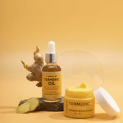 3pcs Turmeric Face Care Set: Acne Cream & Serum