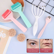 6pcs/set Facial Beauty Massage Ice Roller Five-claw Head Massager Eye Cream Stick Skin Care Gift Makeup Tool