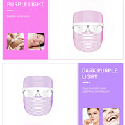 7-Color LED Mask: Rechargeable Red Light Therapy Device