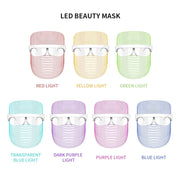 7-Color LED Mask: Rechargeable Red Light Therapy Device