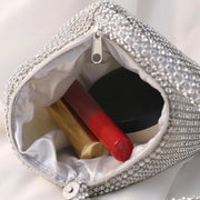 Shiny Handmade Heart-Shaped Luxury Clutch & Cosmetic Pouch